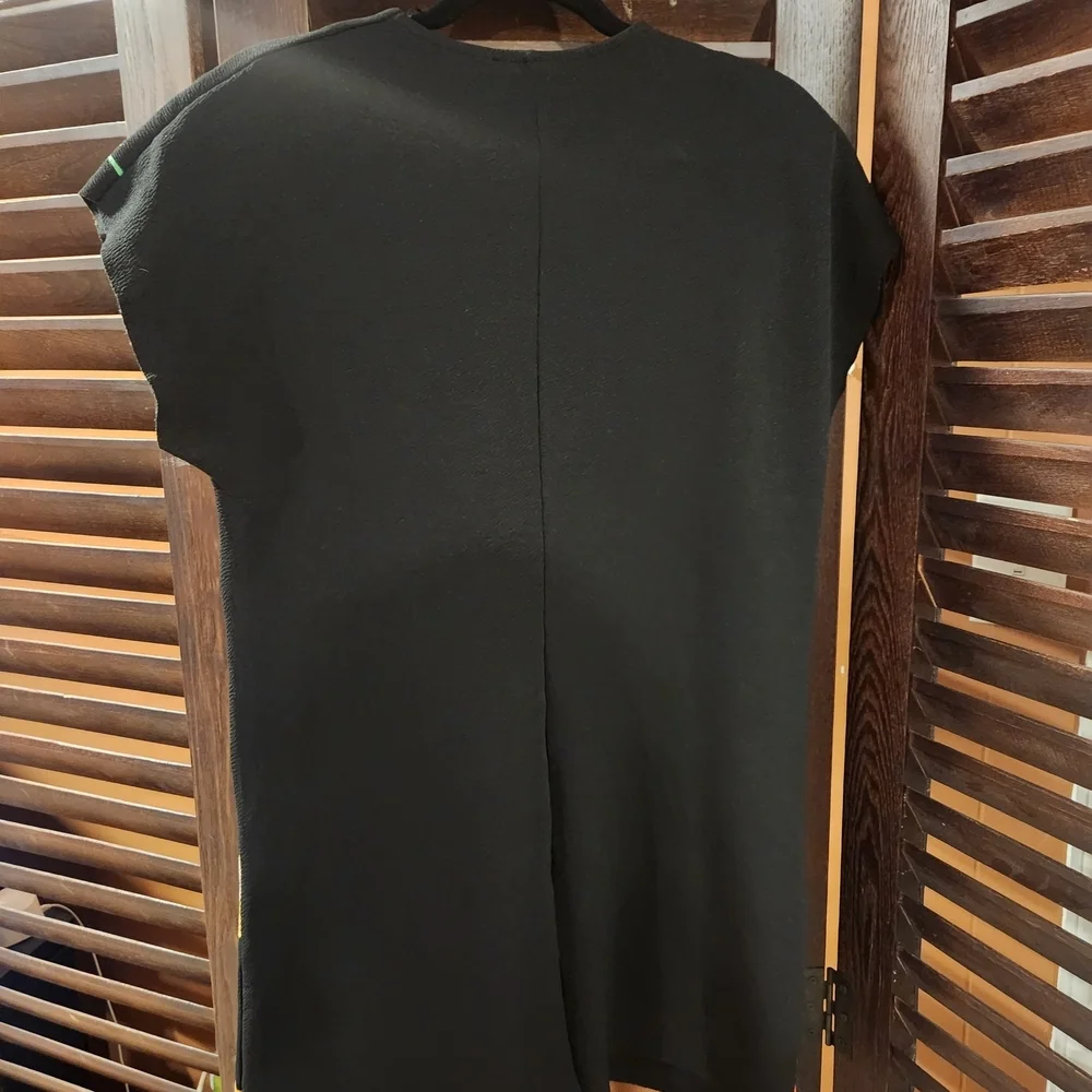 Zara Elegant Floral Black Top